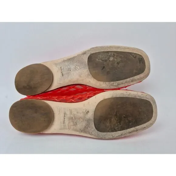 The Row Women's Red Mara Flats Size 37 - Picture 8 of 9